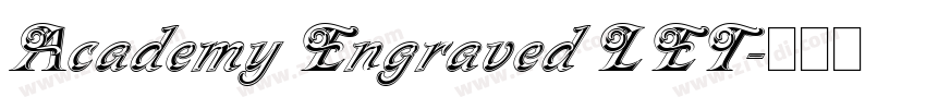 Academy Engraved LET字体转换